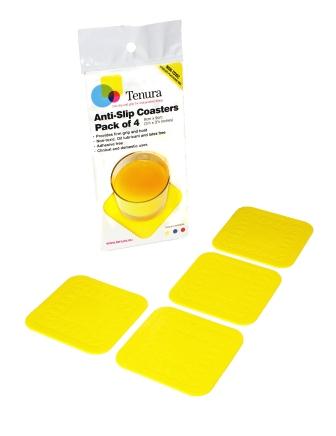 Lot De 4 Dessous De Verre En Silicone Anti-dérapant – Résistent De -40°C à 220°C, Diamètre 11,5 Cm – Couleurs Bleu, Rose, Blanc, Violet – Protègent Vos Tables Des Taches