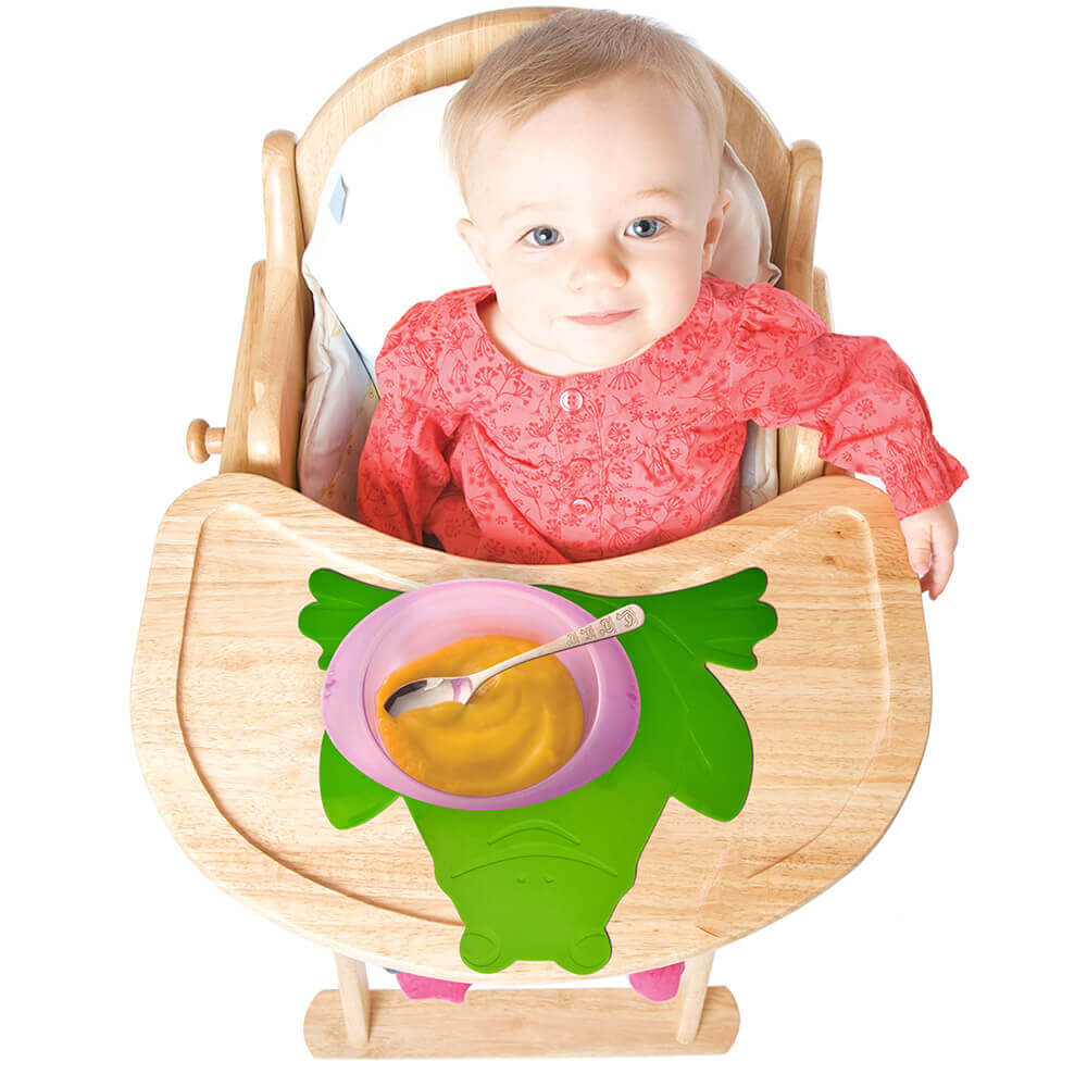 T-F-1-Green-Frog-Childrens-Mat-Baby-Eating-Studio-1