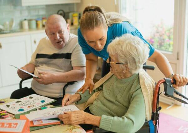 Elderly with Occupational Therapists
